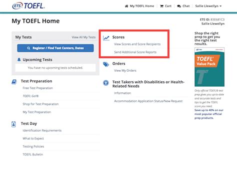 How to Send TOEFL Scores .
